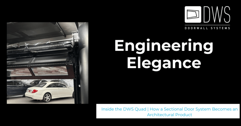 Inside the DWS Quad How a Sectional Door System Becomes an Architectural Product high-performance operable wall Door Wall Systems doorwall systems DWS