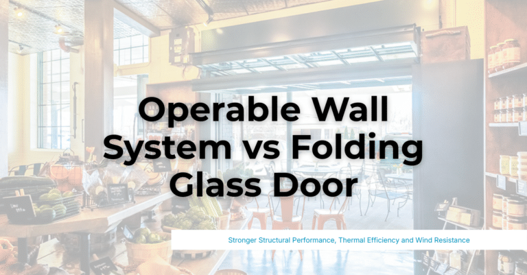 What is the difference between an operable wall system and a folding glass door system door wall doorwall systems